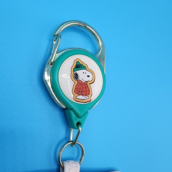 Loungefly Peanuts Snoopy Holiday Cookies Christmas Retractable Lanyard ID Holder - Picture 5 of 12